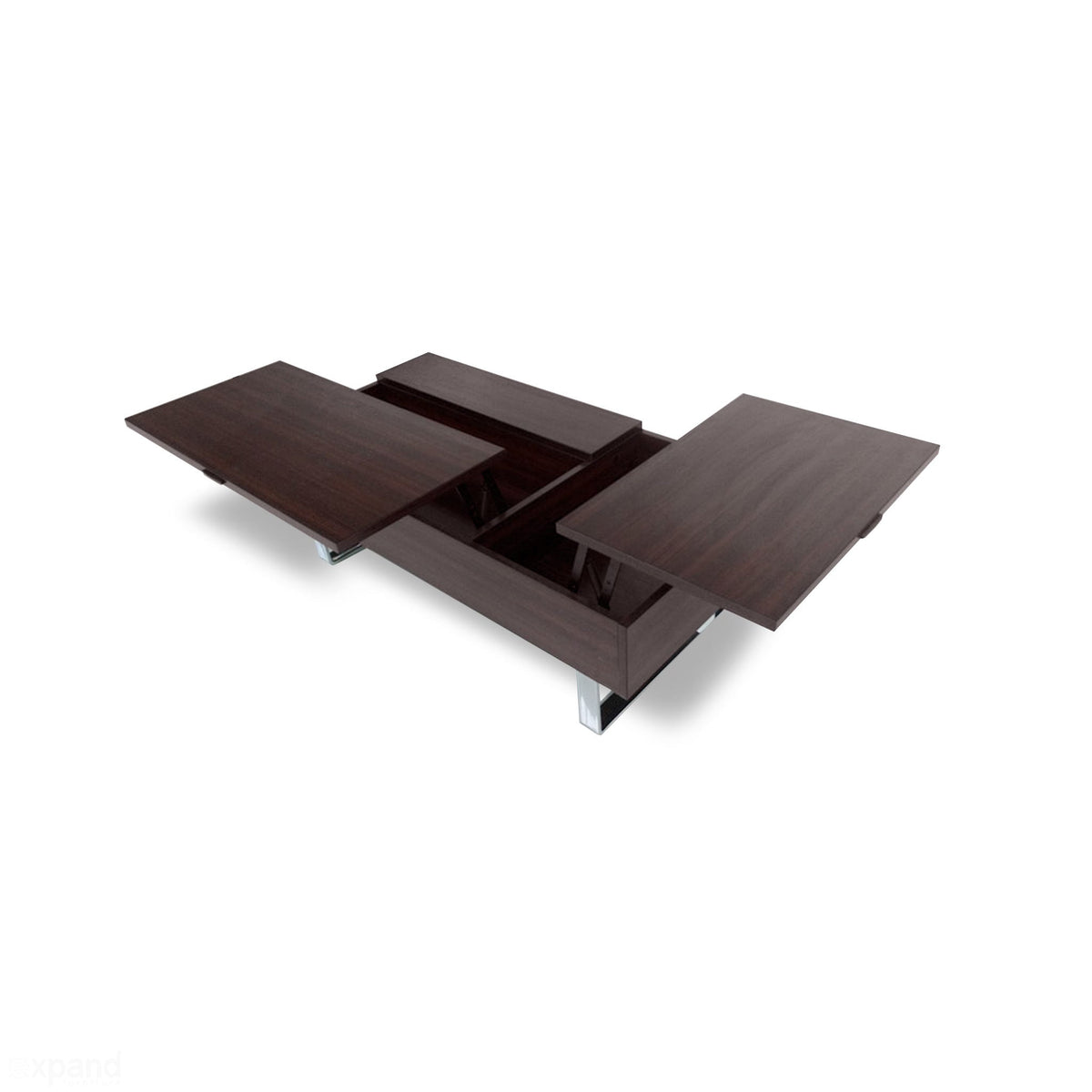 Gloss Lift Top Coffee Table with Chrome Legs