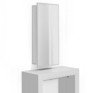Wall Mirror with Hidden Table Leaf Storage