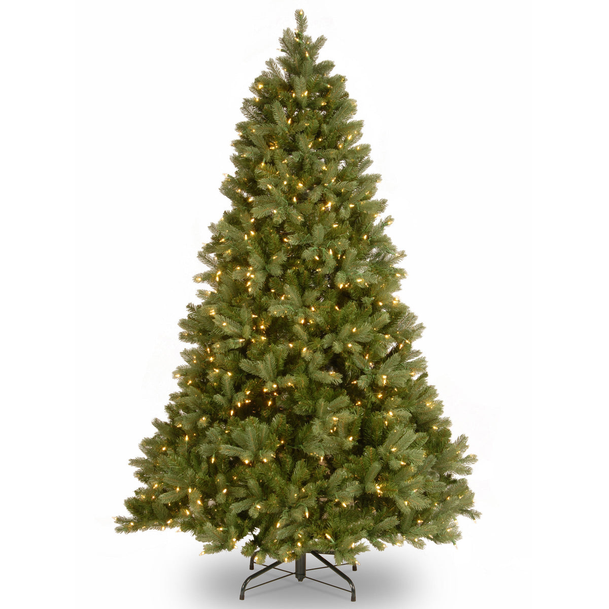 7ft Pre Lit Realistic Downswept Douglas Fir, 700 Clear Lights