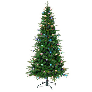 7ft Pre Lit Slim Duxbury Julgran, 300 Dual Color LEDs