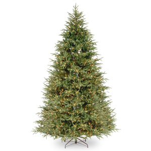 9ft Pre Lit Realistic Grand Fir Christmas Tree, Clear Lights