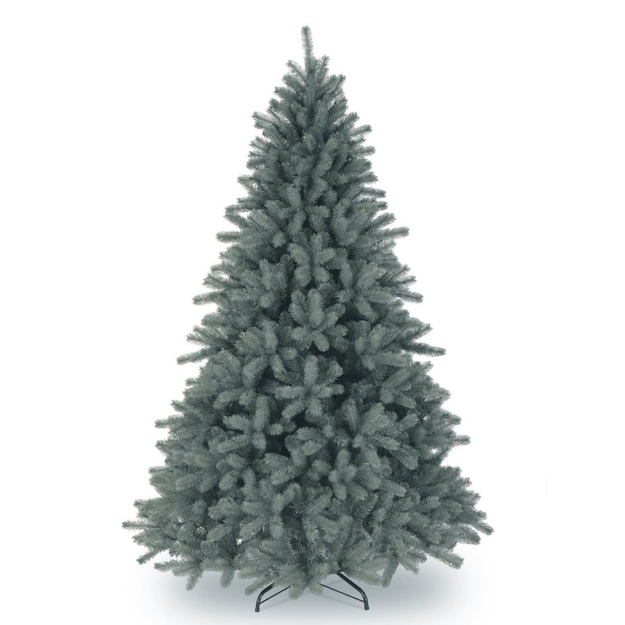 7.5ft Unlit Lakewood Blue Spruce Hinged Christmas Tree