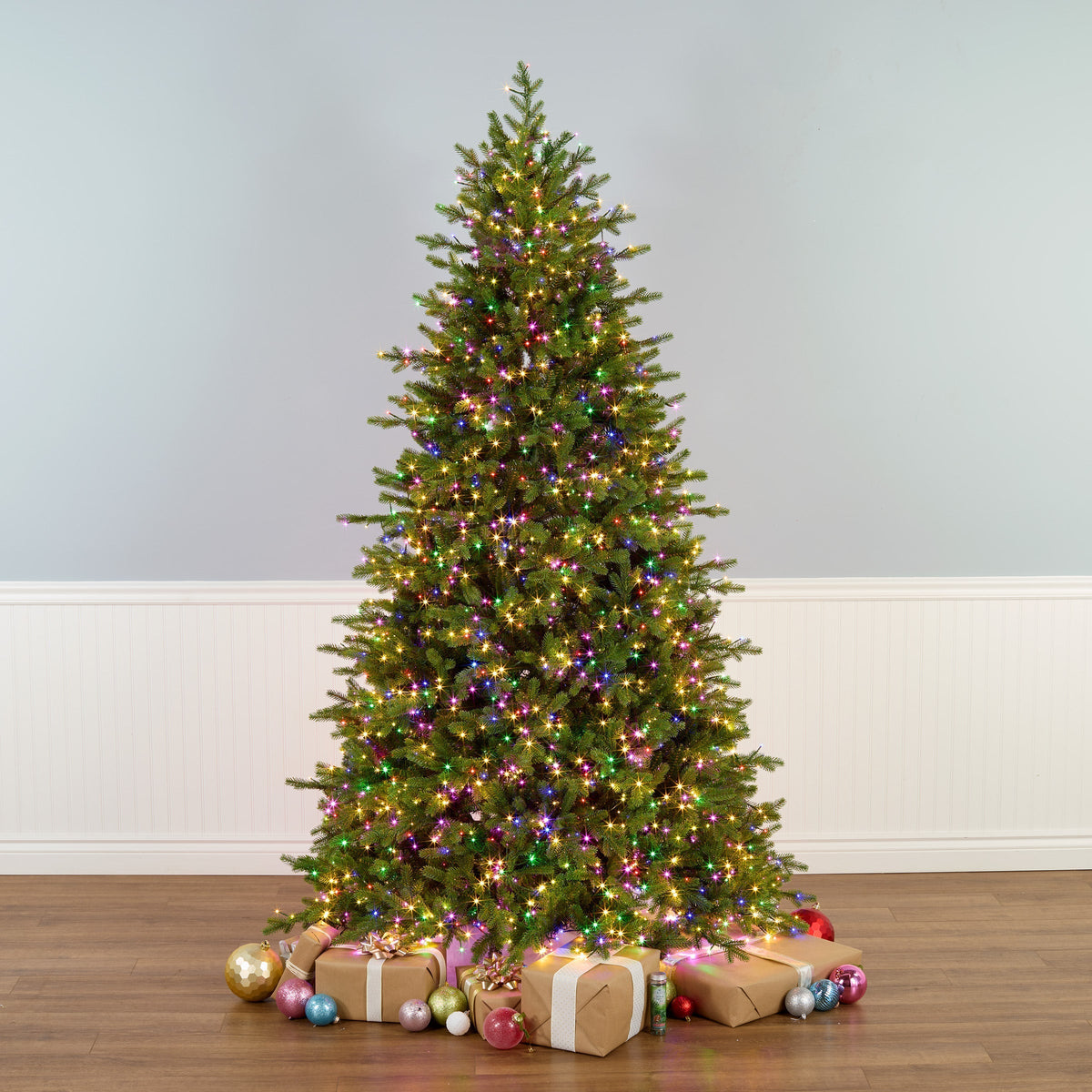 7.5ft Pre Lit Princeton Fraser Fir Christmas Tree, LED Lights