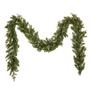 2.7m Pre Lit Woodland Christmas Garland, Warm White LED