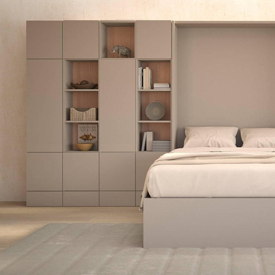 Modular Storage Cupboard for Wall Beds