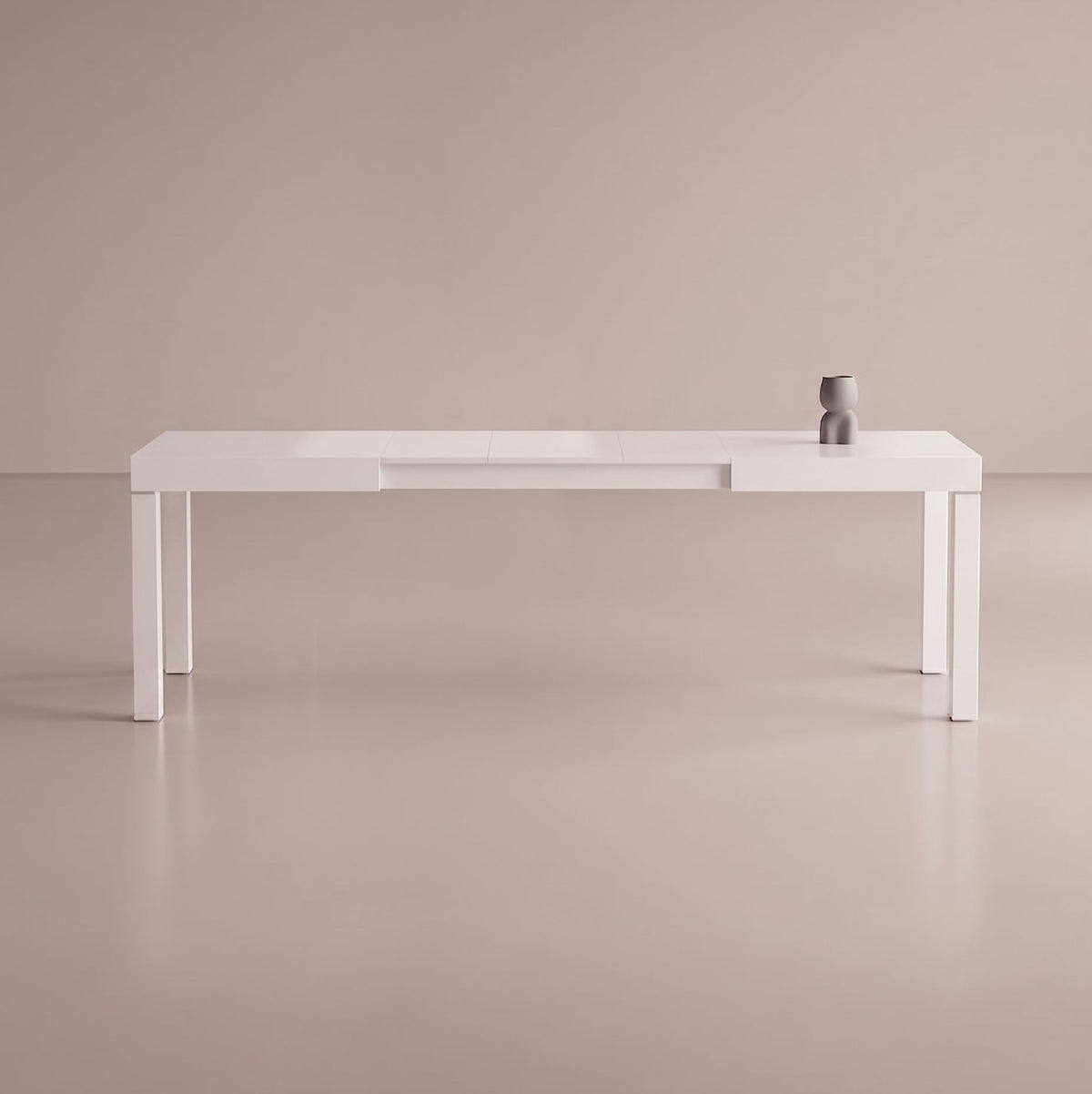 Gloss White Extending Dining Table, Seats 6 to 12