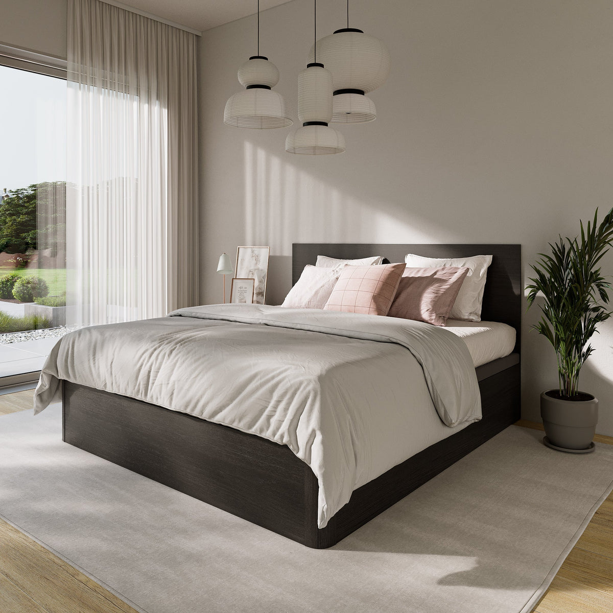 Cama con almacenaje otomana elevable, tamaño Super King Reino Unido