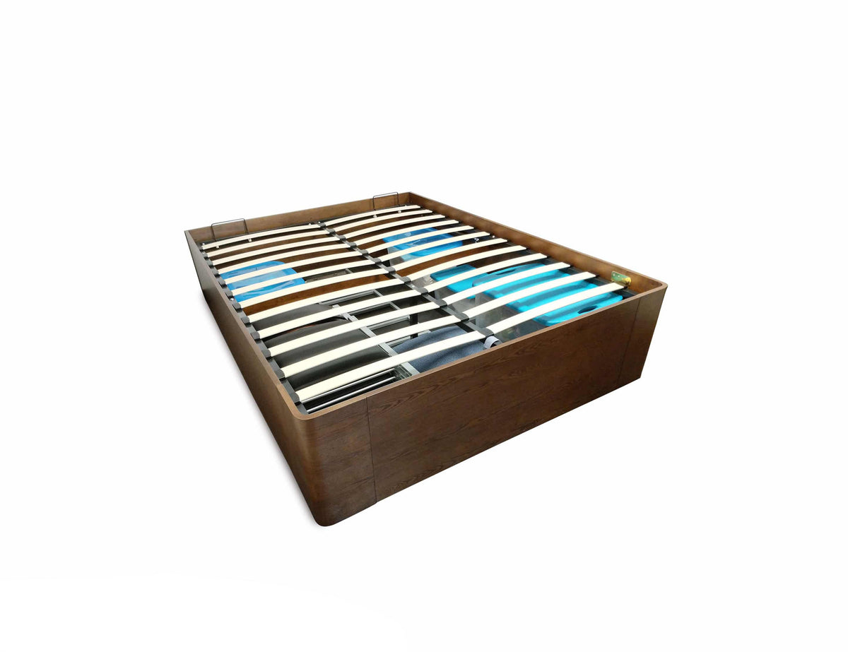 Gas Lift Ottoman Storage Bed with Tall Headboard, UK King