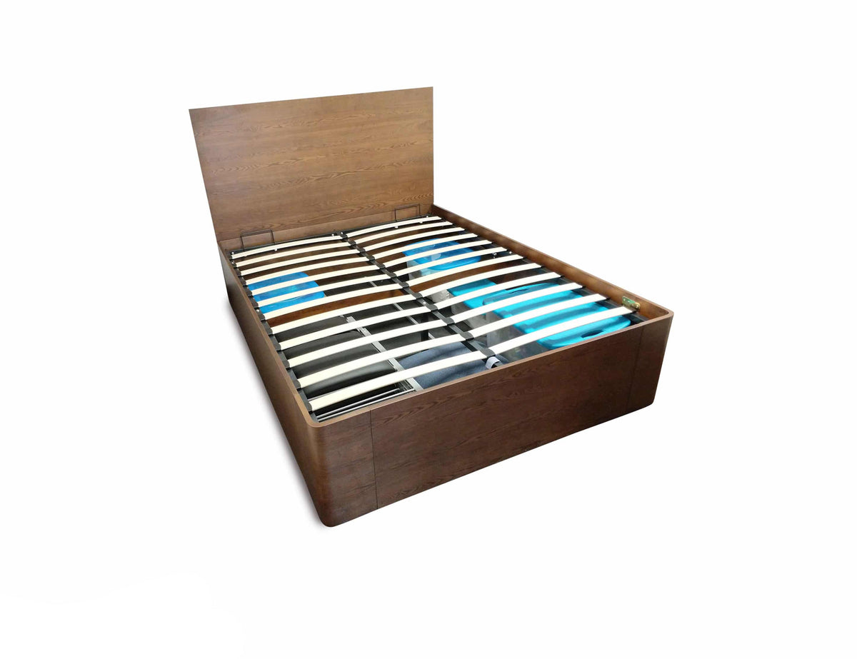 Gas Lift Ottoman Storage Bed with Tall Headboard, UK King