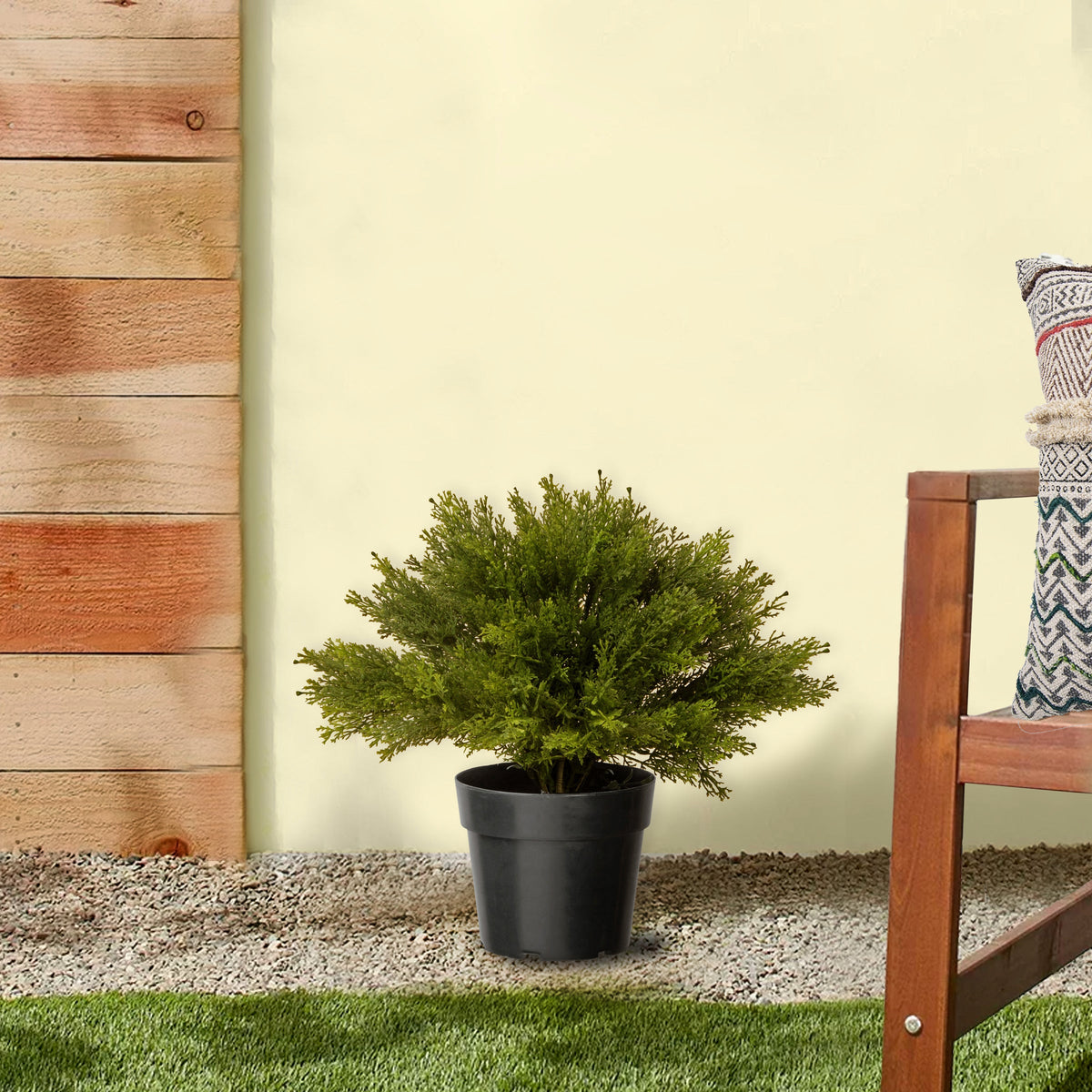 Artificial Globe Cedar in Grower's Pot, 38 cm