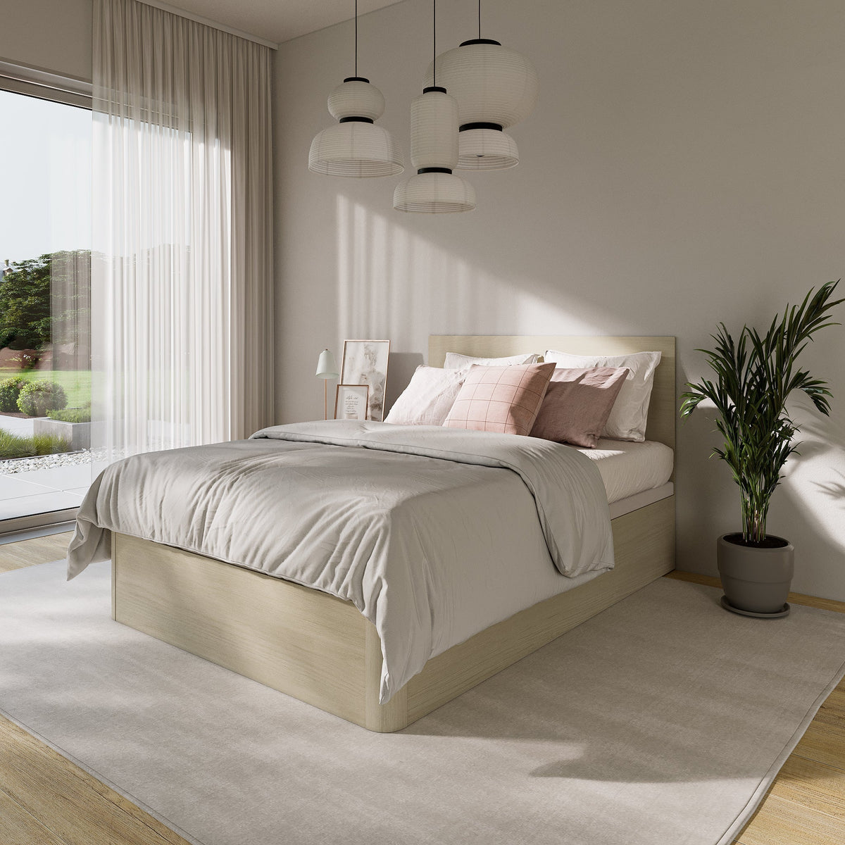 Lift Up Ottoman Storage Bed, UK King Size