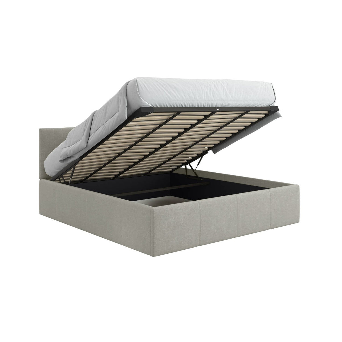 Side Lift Deep Storage Bed, UK Super King Size