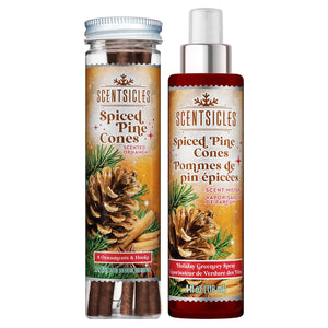 Scent Sticks and Spray Set, Spiced Pine Cones