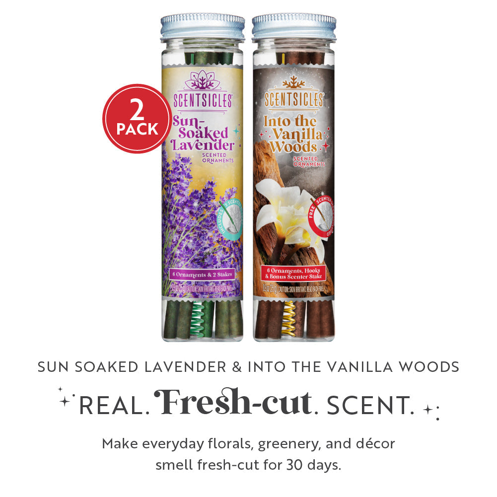 Scent Sticks Duo, Lavender and Vanilla Woods