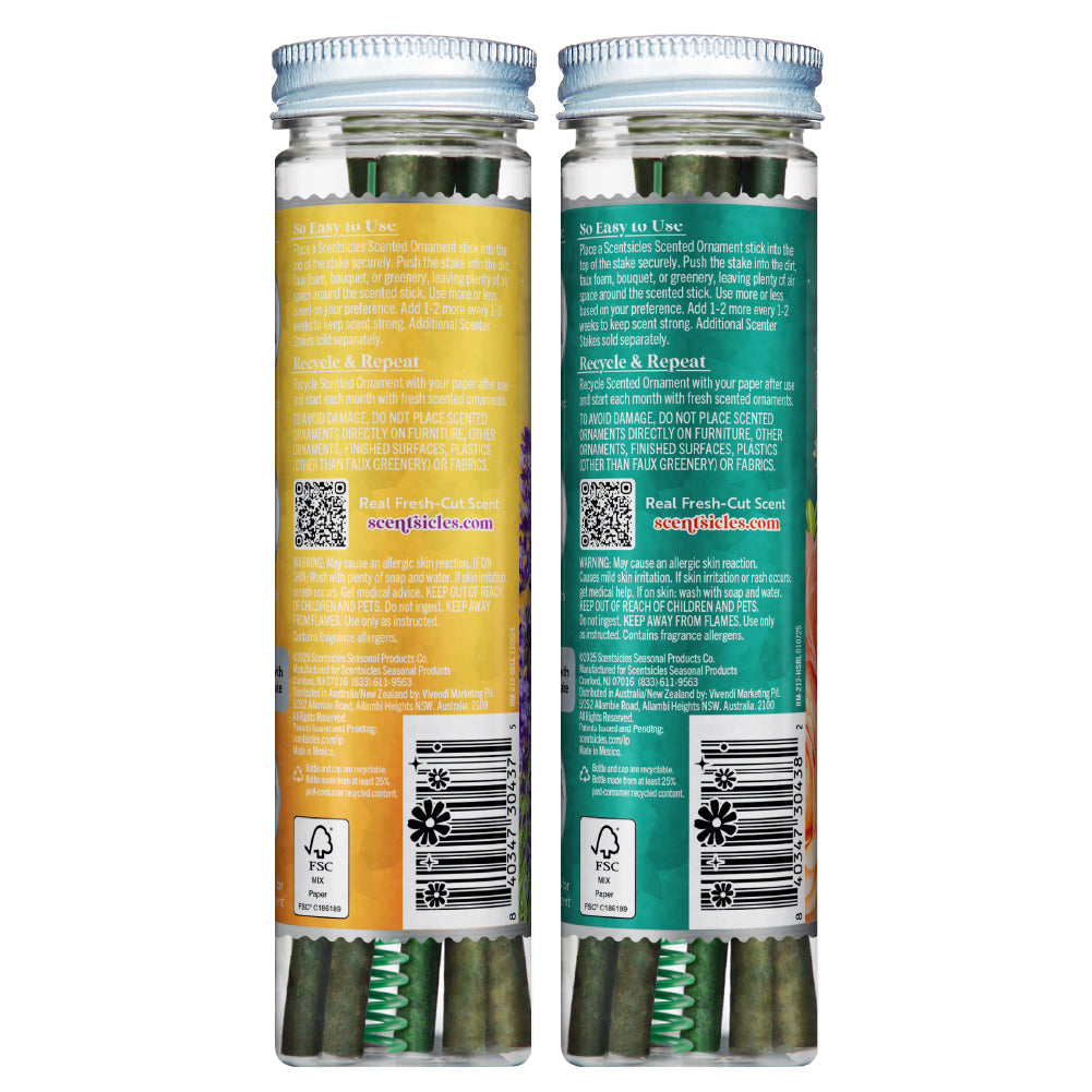 Floral Scent Sticks Duo, Lavender and Honeysuckle Rose
