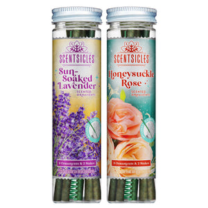 Floral Scent Sticks Duo, Lavender and Honeysuckle Rose