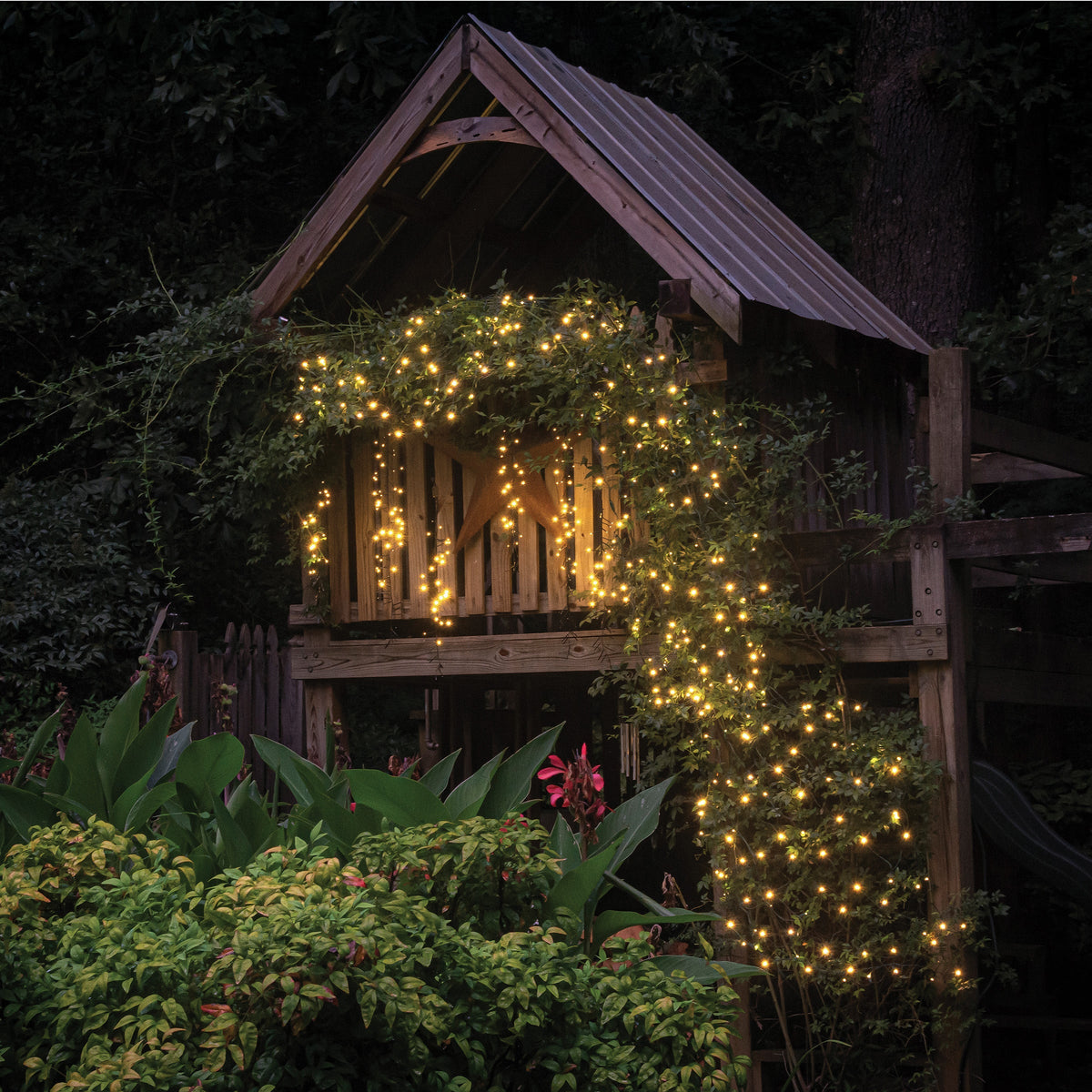 Meteor Shower Cascading LED String Lights, 3.7 m, Warm White, Pack of 3