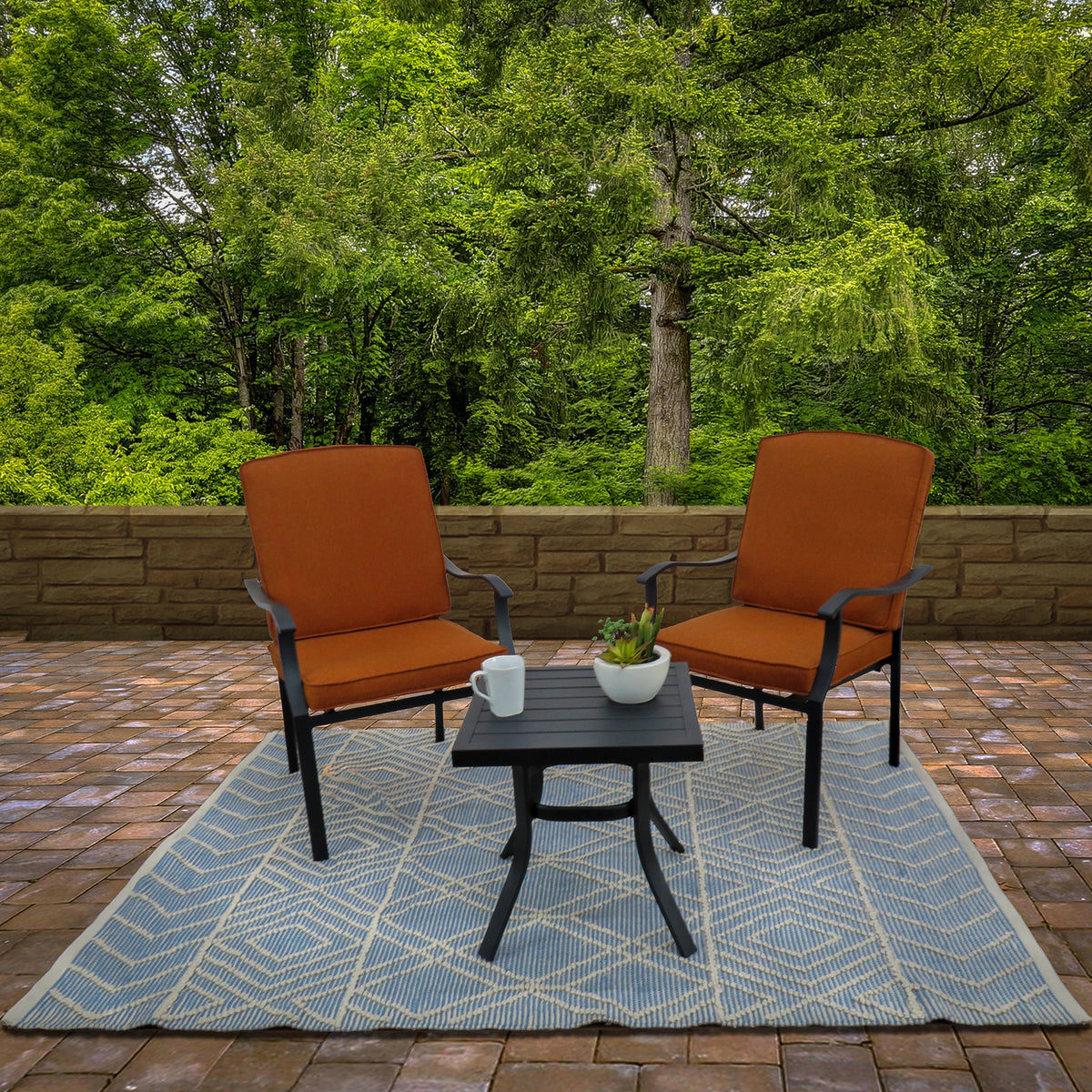 Cloud Blue Hand Woven Outdoor Rug, 152 x 213 cm
