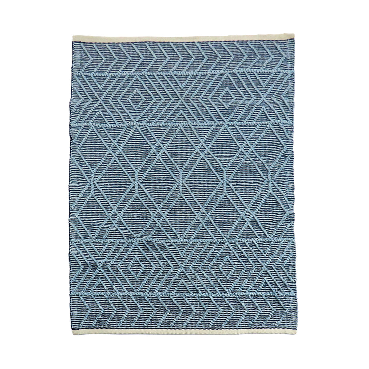 Navy Blue Hand Woven Outdoor Rug, 122 x 183 cm