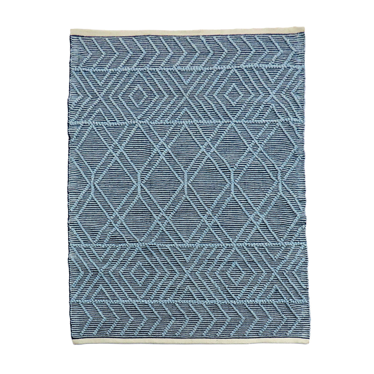Navy Blue Hand Woven Outdoor Rug, 152 x 213 cm