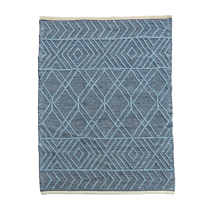 Navy Blue Hand Woven Outdoor Rug, 152 x 213 cm