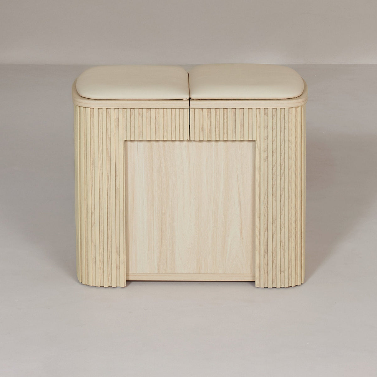 Curved Oak Extending Bench, 60 to 240 cm