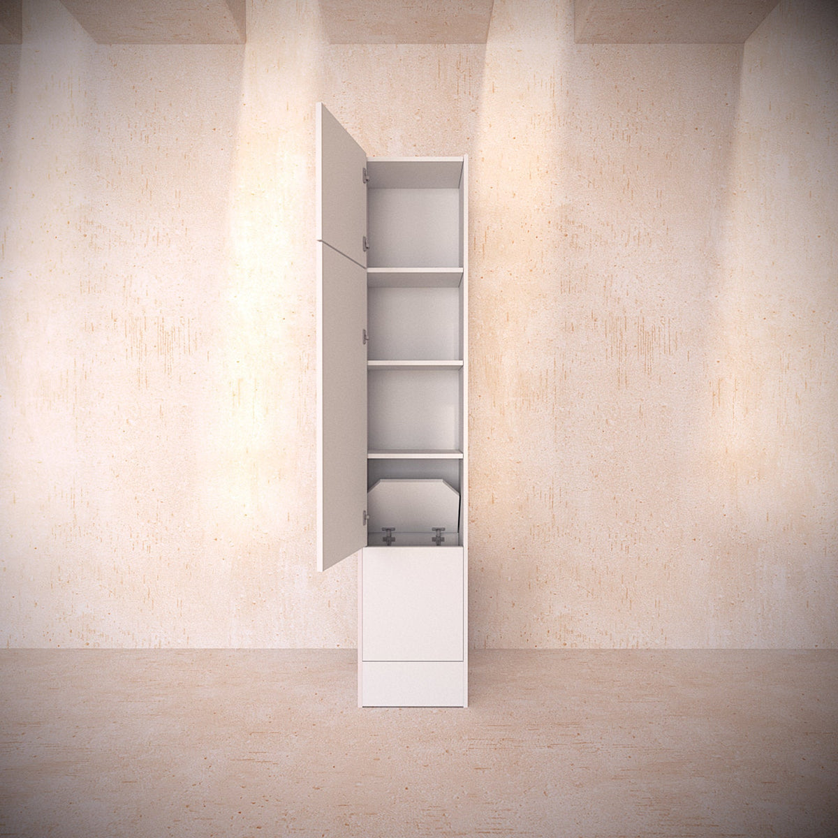 Cupboard Kit for Rotating Wall Bed, Set of 2 with Top Panel