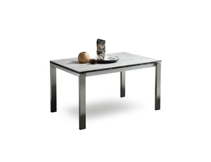 Grey Ceramic Glass Extending Dining Table, Seats 10