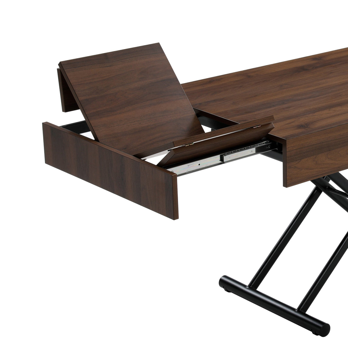 Walnut Coffee to Dining Table, Seats 6 to 8