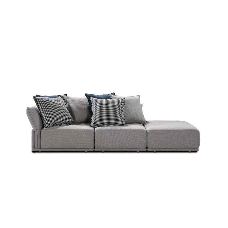 Grey Modular 3 Seat Sofa, Soft and Elegant