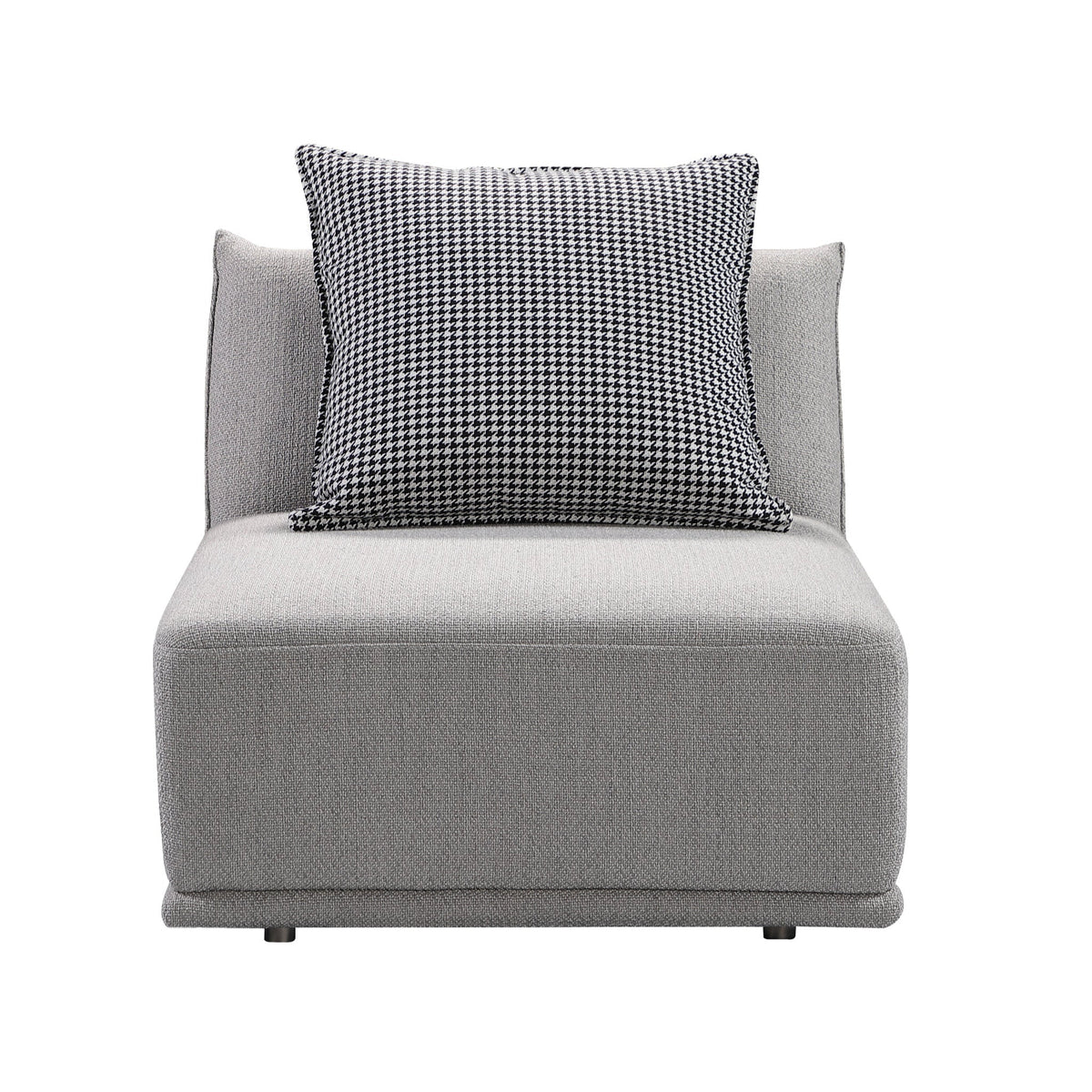 Grey Modular Single Seat, Armless