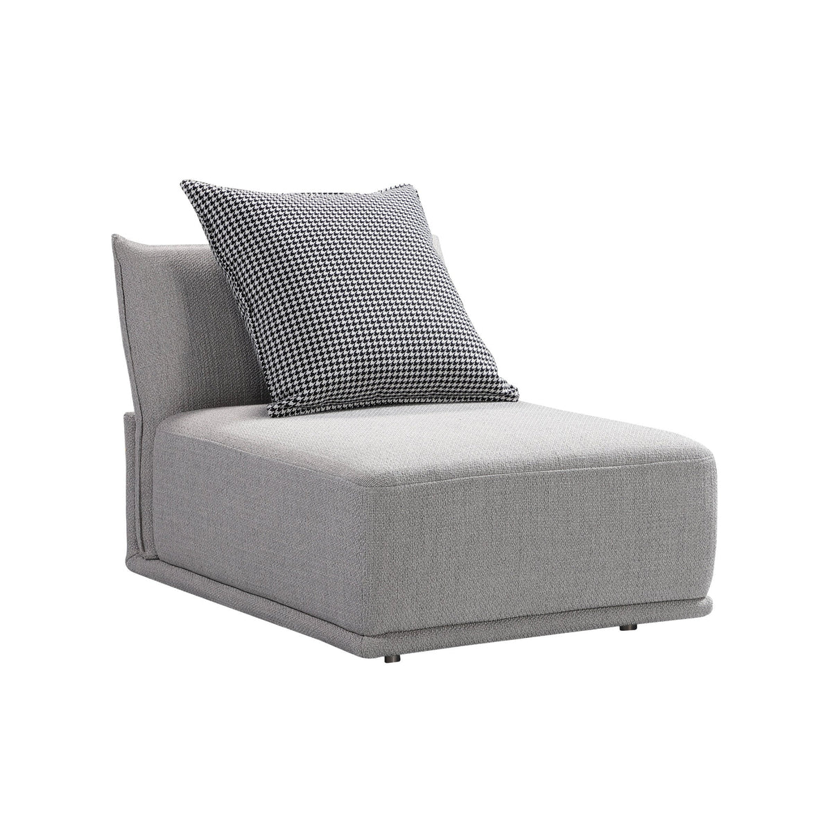 Grey Modular Single Seat, Armless