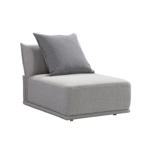 Grey Modular Single Seat, Armless