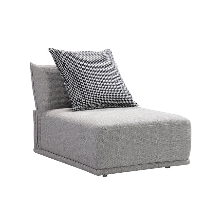 Grey Modular Single Seat, Armless