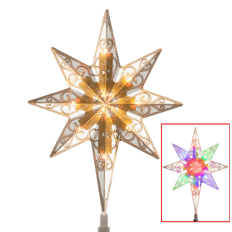 Colour Changing Bethlehem Star Tree Topper, 28 cm