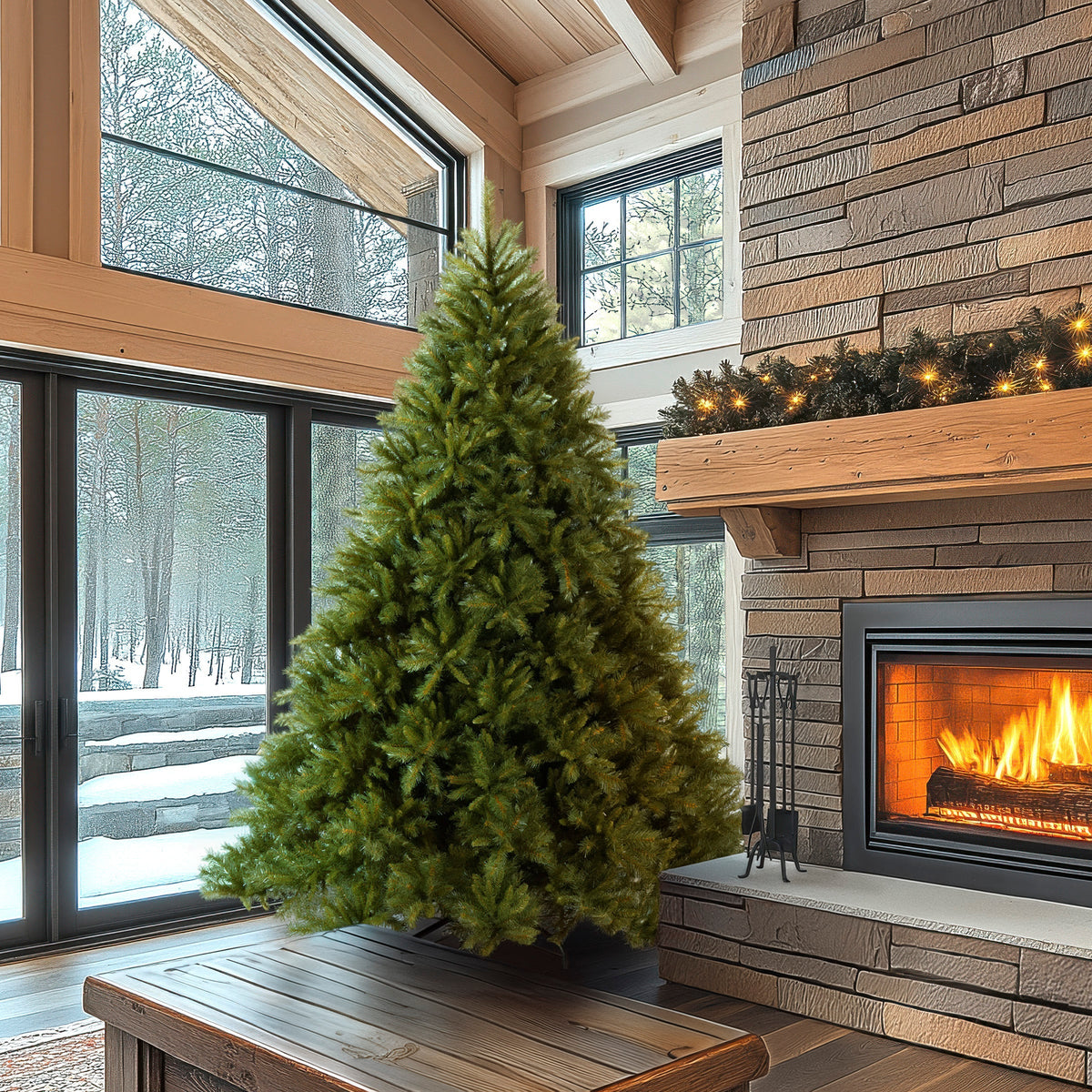 9ft Unlit Deluxe Tiffany Fir Christmas Tree