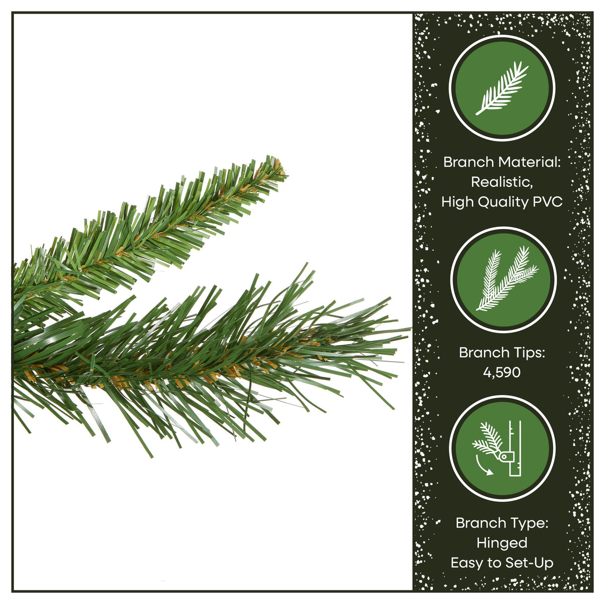 9ft Unlit Deluxe Tiffany Fir Christmas Tree