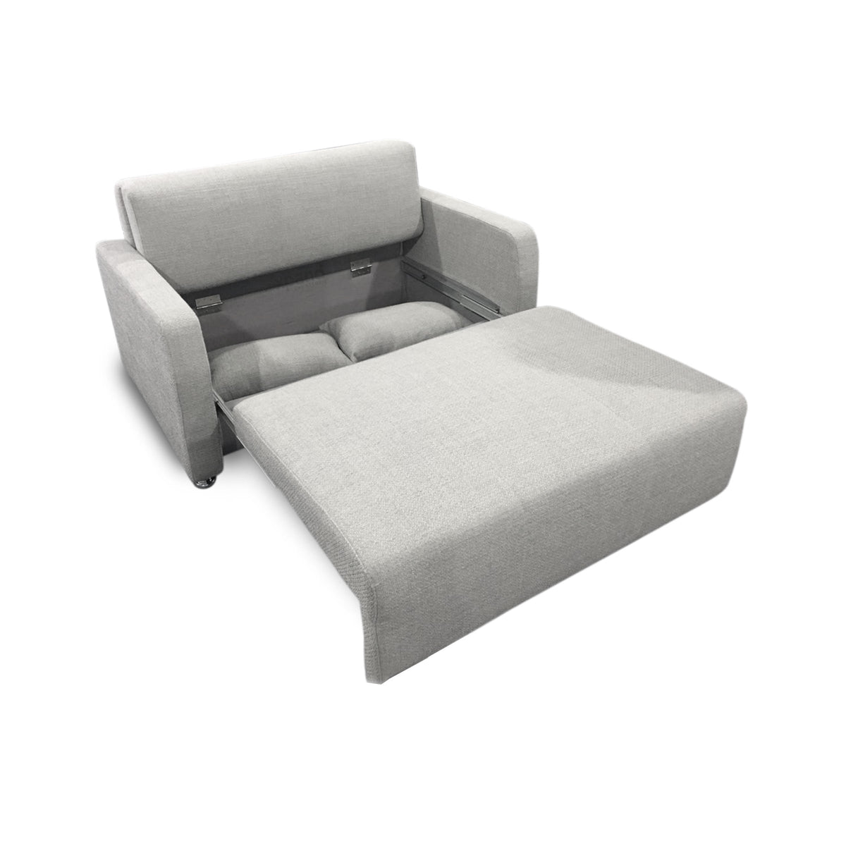 Grey Double Sofa Bed with Bedding Storage