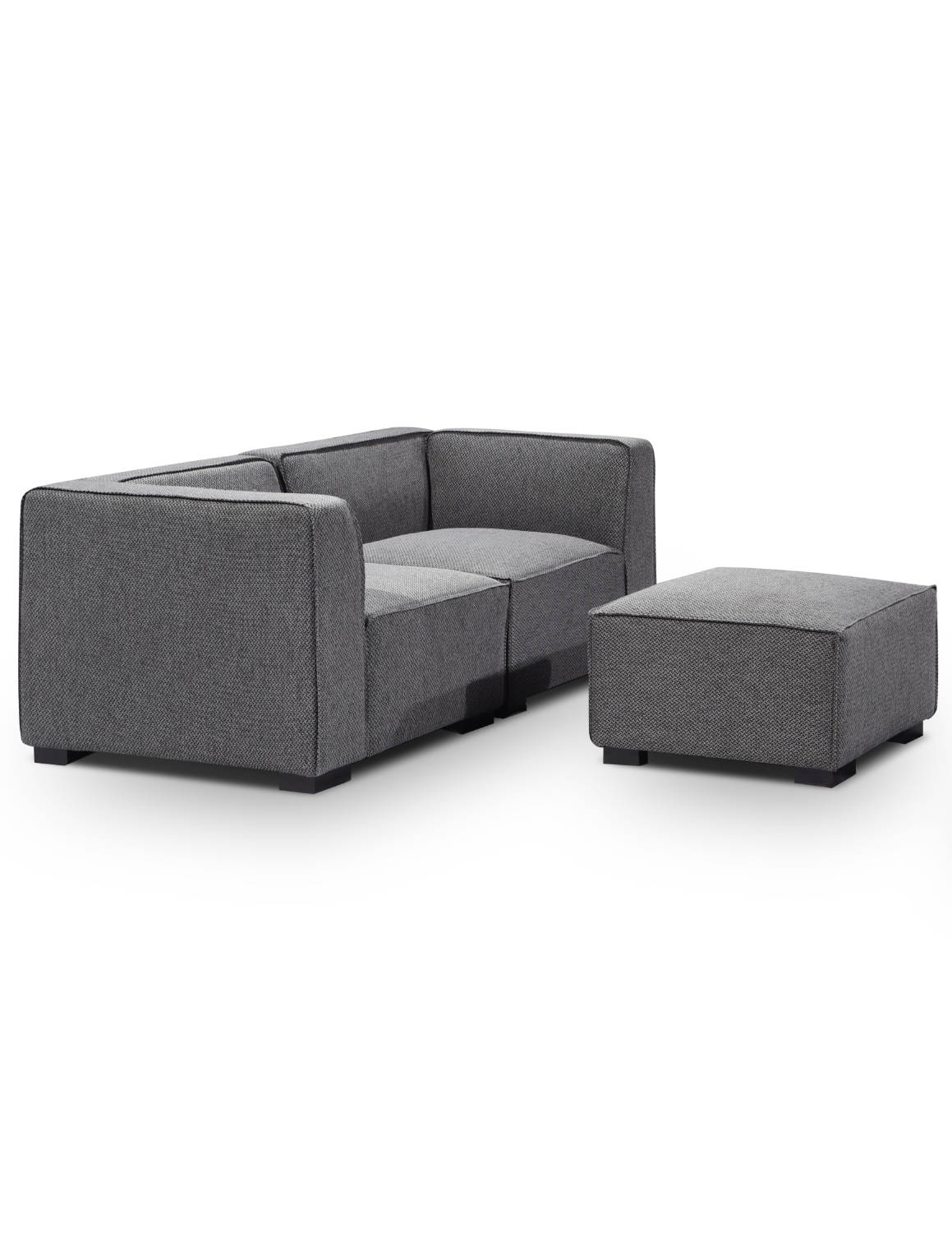 Soft Cube 2 Seat Sofa, Splits into 2 Chairs