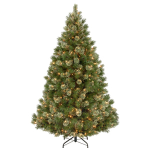 7.5ft Pre Lit Wispy Willow Christmas Tree, 750 Clear Lights