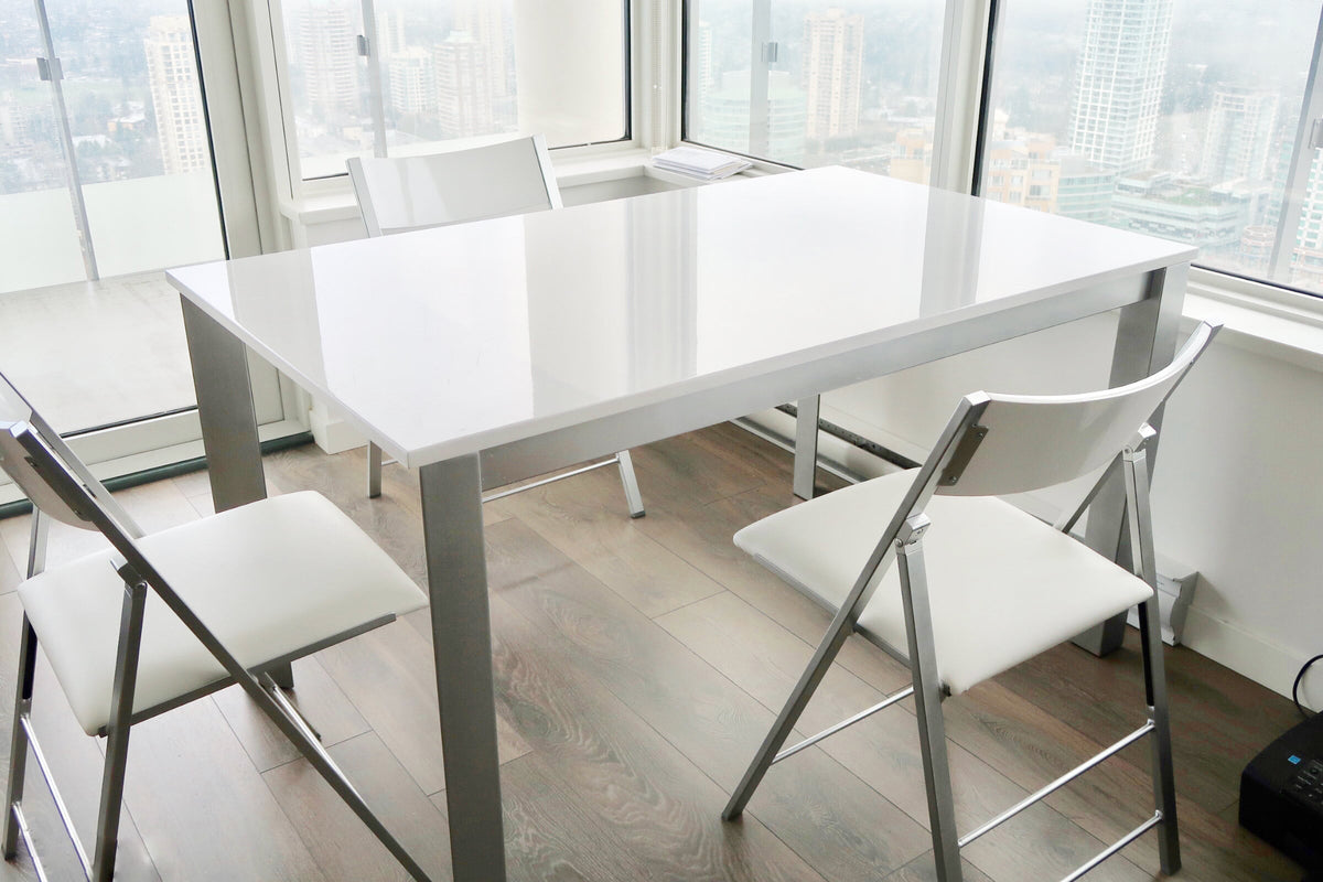 Slim Convertible Extending Dining Table