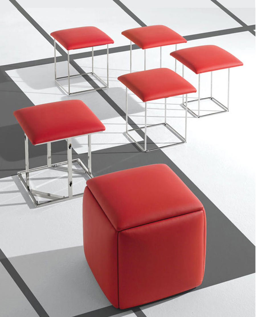 Ottoman Cube with 5 Hidden Seats