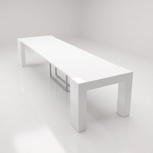 Extending Dining Table with Built In Leaf Storage