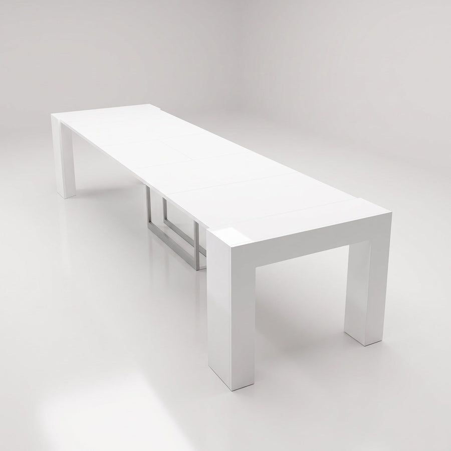 Extending Dining Table with Built In Leaf Storage