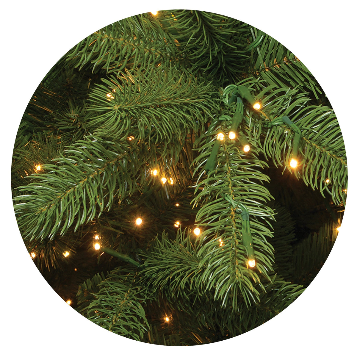 7.5ft Pre Lit Downswept Douglas Fir Christmas Tree, Dual Colour LED