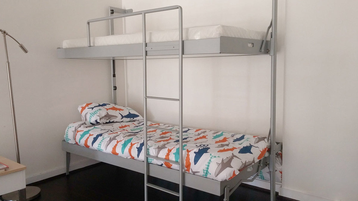 Italian Side Folding Wall Bunk Beds, 29 cm Deep