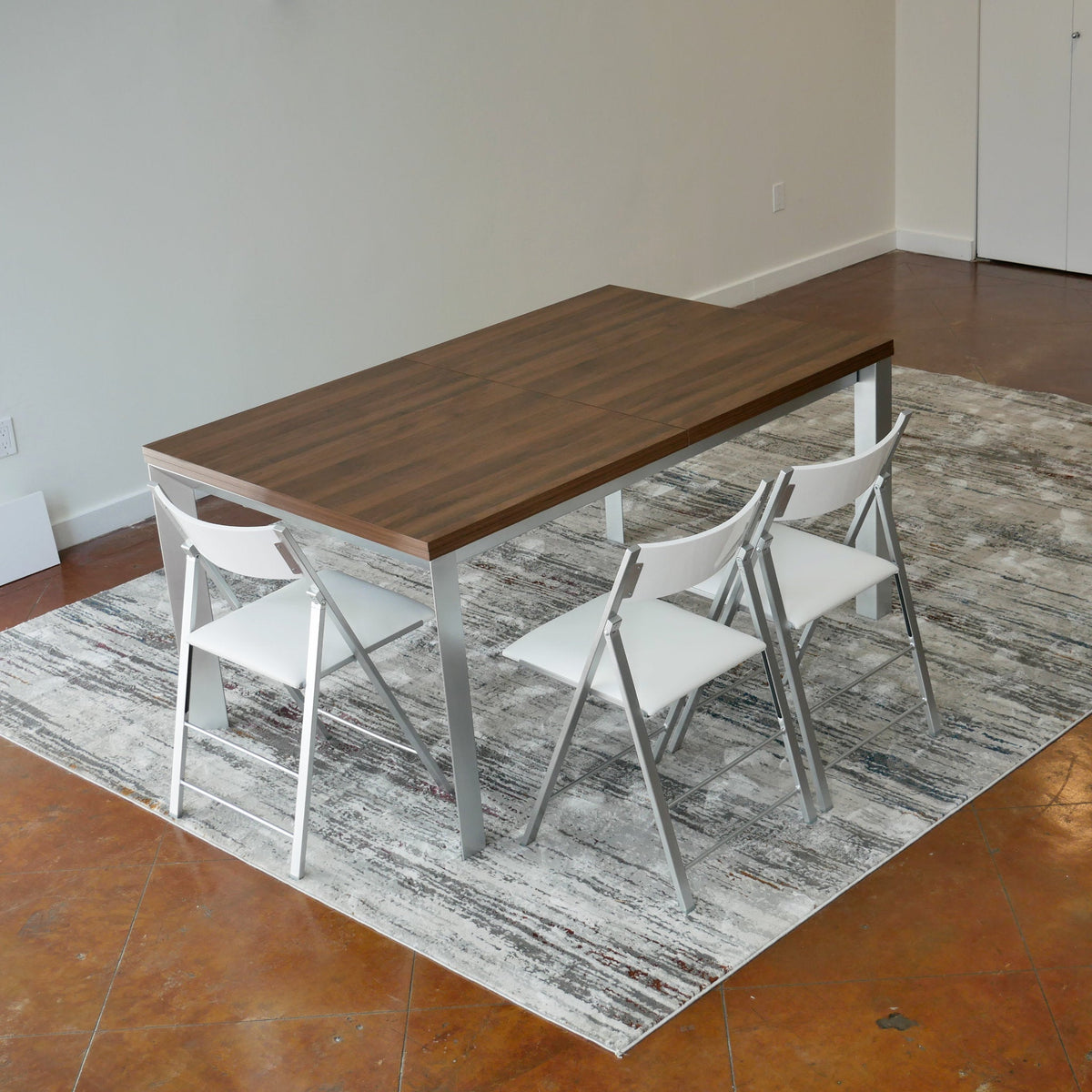 Extending Dining Table with Folding Leaves, Seats 6 to 14