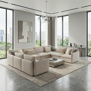 Modular Corner Sofa, Super Sectional