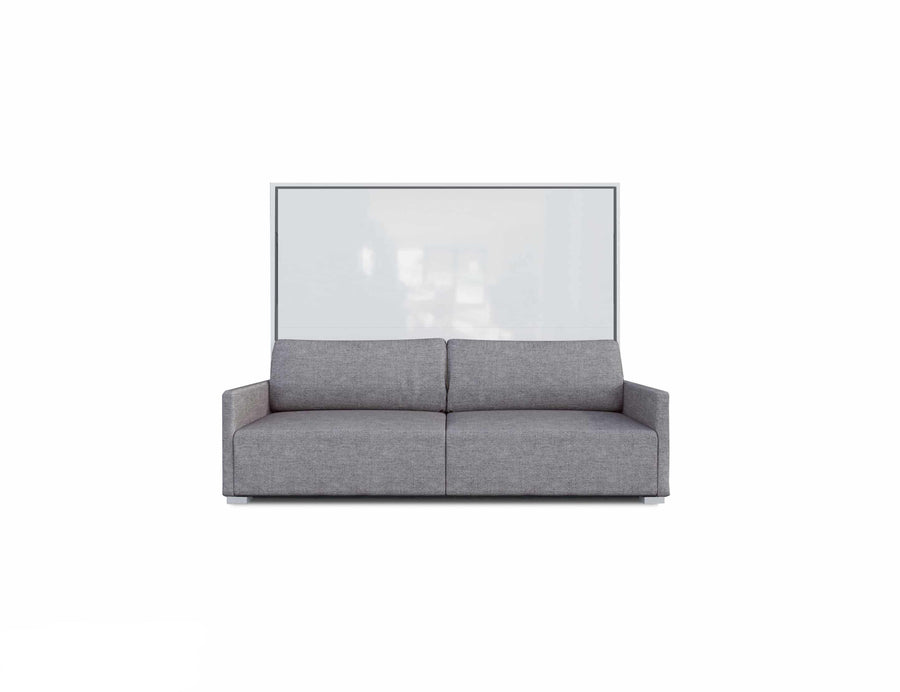 Horizontal Sofa Wall Bed with Slim Arms, UK Double