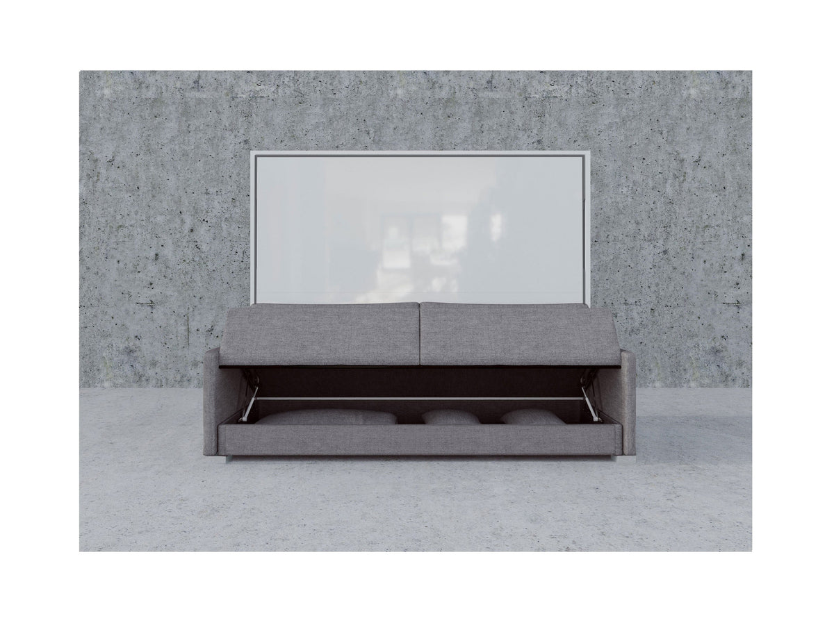 Horizontal Sofa Wall Bed with Storage, UK King Size